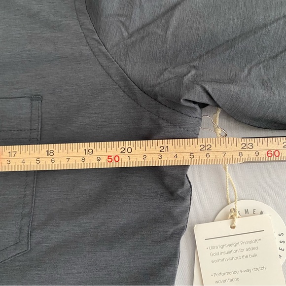 Vuori Men’s Atlas Jacket Medium Insulated Shacket Lightweight Black Heather NWT - Picture 8 of 10